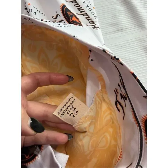 Loudmouth Golf Women’s Tito’s Vodka Woodworth Cropped Capri Pants Size 8 New - Picture 2 of 11